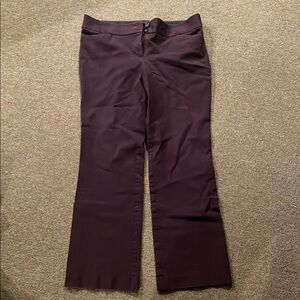 LOFT Dark Purple/Maroon Boot Cut Flare Pants